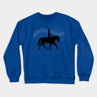 Lispe Horseback Rider Starlight Swoosh Crewneck Sweatshirt